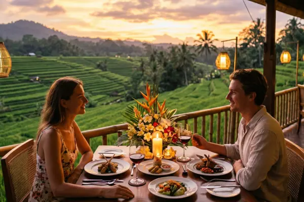 Cena romantica a Ubud